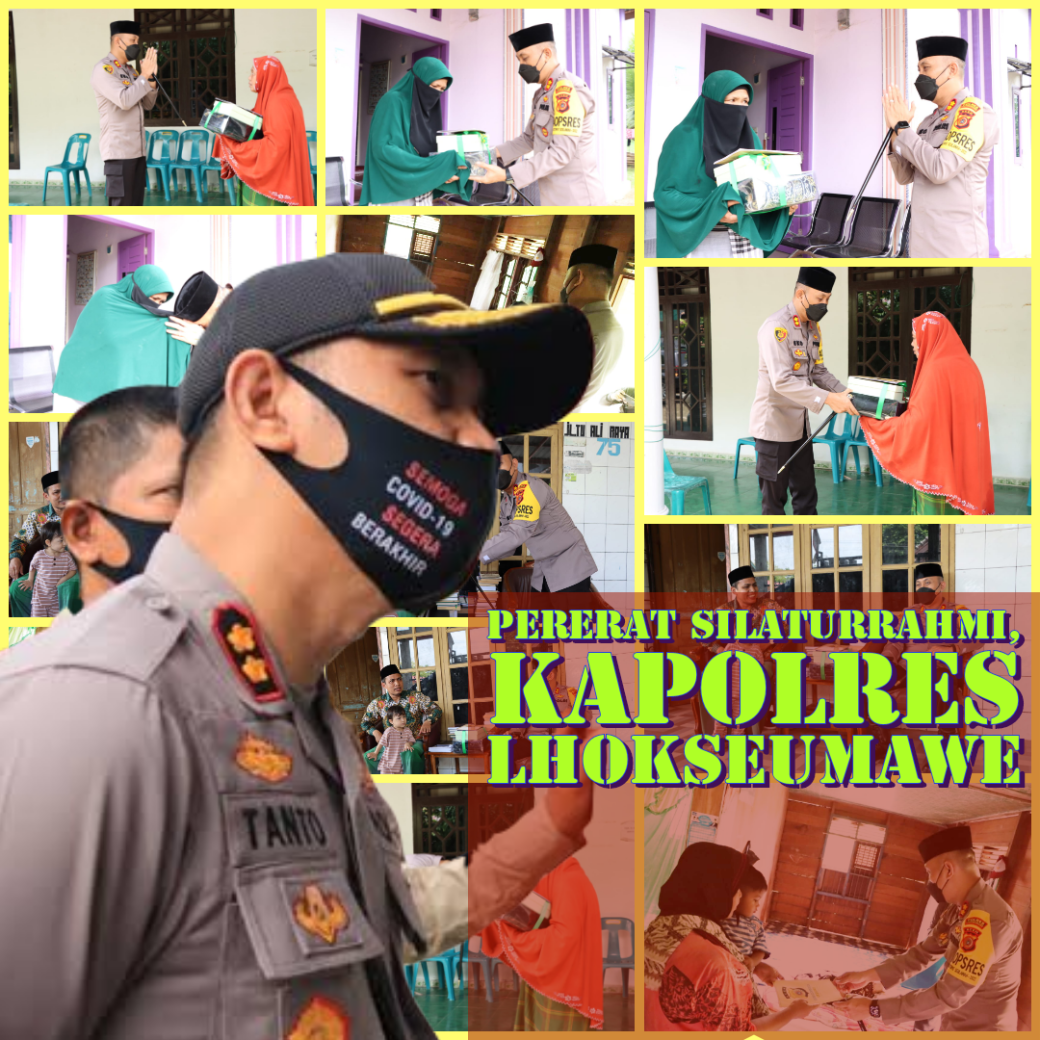 Pererat Silaturrahmi, Kapolres Lhokseumawe Kunjungi Rumah Alm. Abati Babah Buloh dan Abu Paloh&nbsp;Gadeng